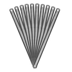 Obojstranné ručné pílové listy na kov/plasty, HCS, 300x20 mm, 14/24z, sada 10 ks