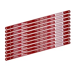 Hand hacksaw blades for metal, HSS FLEXIBLE, 300mm, 18 TPI, set of 10