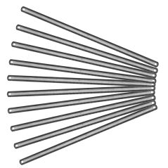 Ručné pílové listy na kov, HCS, 300x13 mm, 24z, sada 10 ks